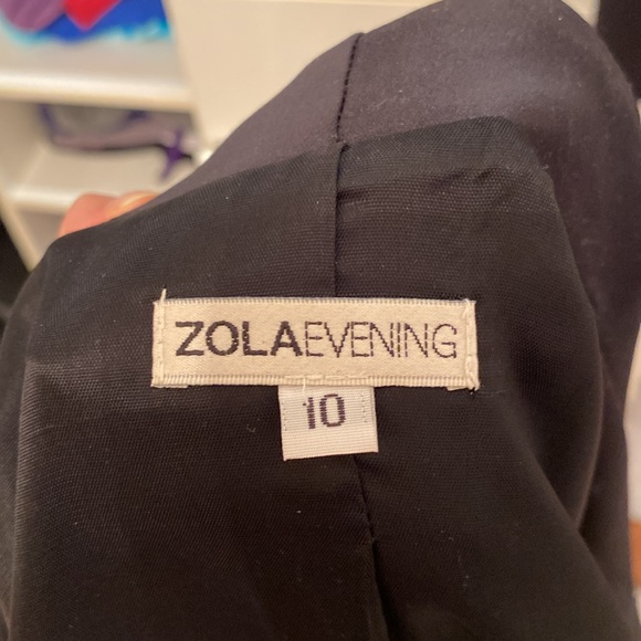 Zola evening skirt and suit jacket - black with a satin finish - fits like a sm - Picture 3 of 5